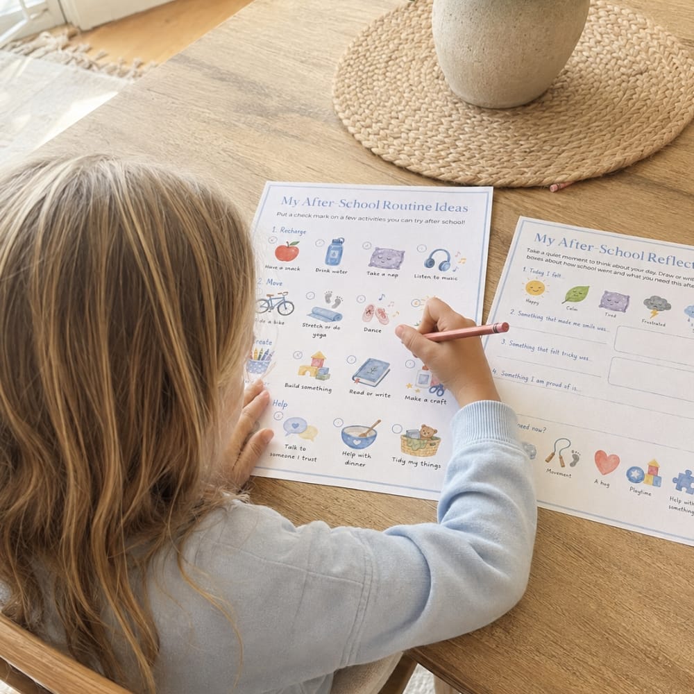 Mindful Routines Kit for Kids – Printable Routine Charts & Visual Schedule (Ages 4–10)