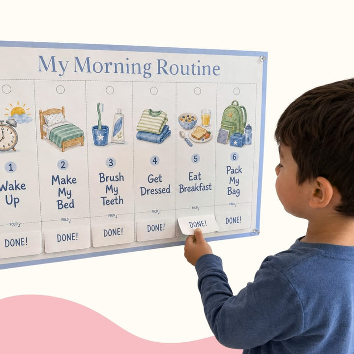 Mindful Routines Kit for Kids – Printable Routine Charts & Visual Schedule (Ages 4–10)