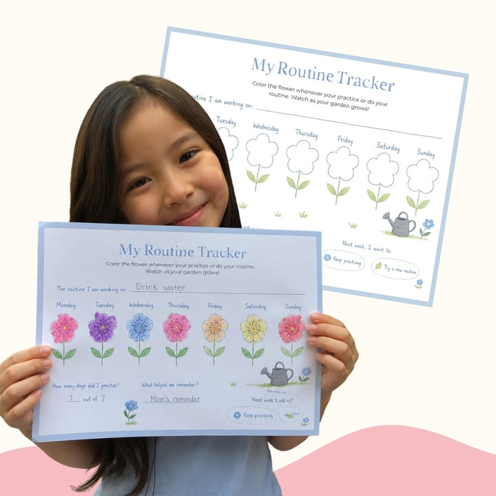 Mindful Routines Kit for Kids – Printable Routine Charts & Visual Schedule (Ages 4–10)