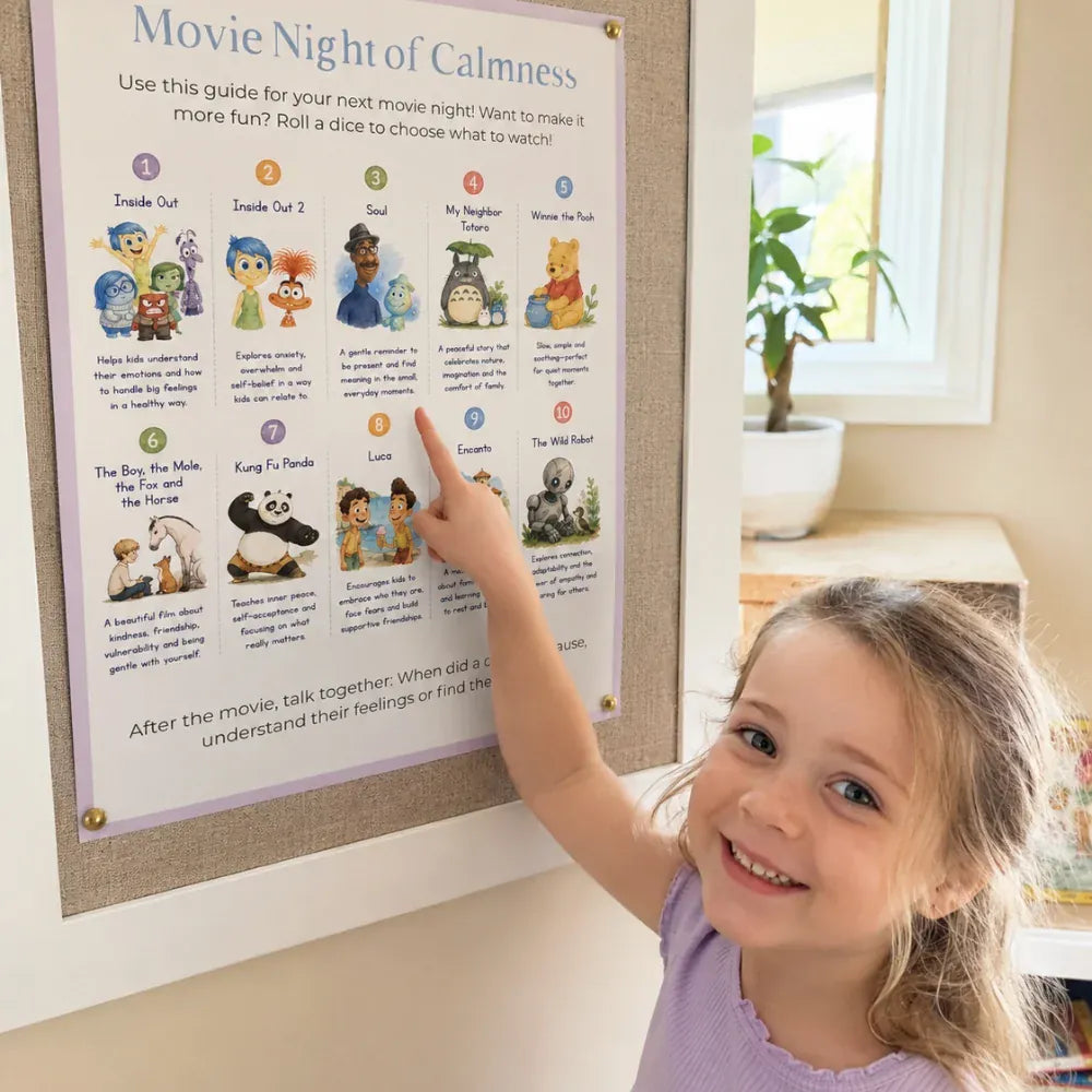 Parent and child using Mindful Growth printable activities