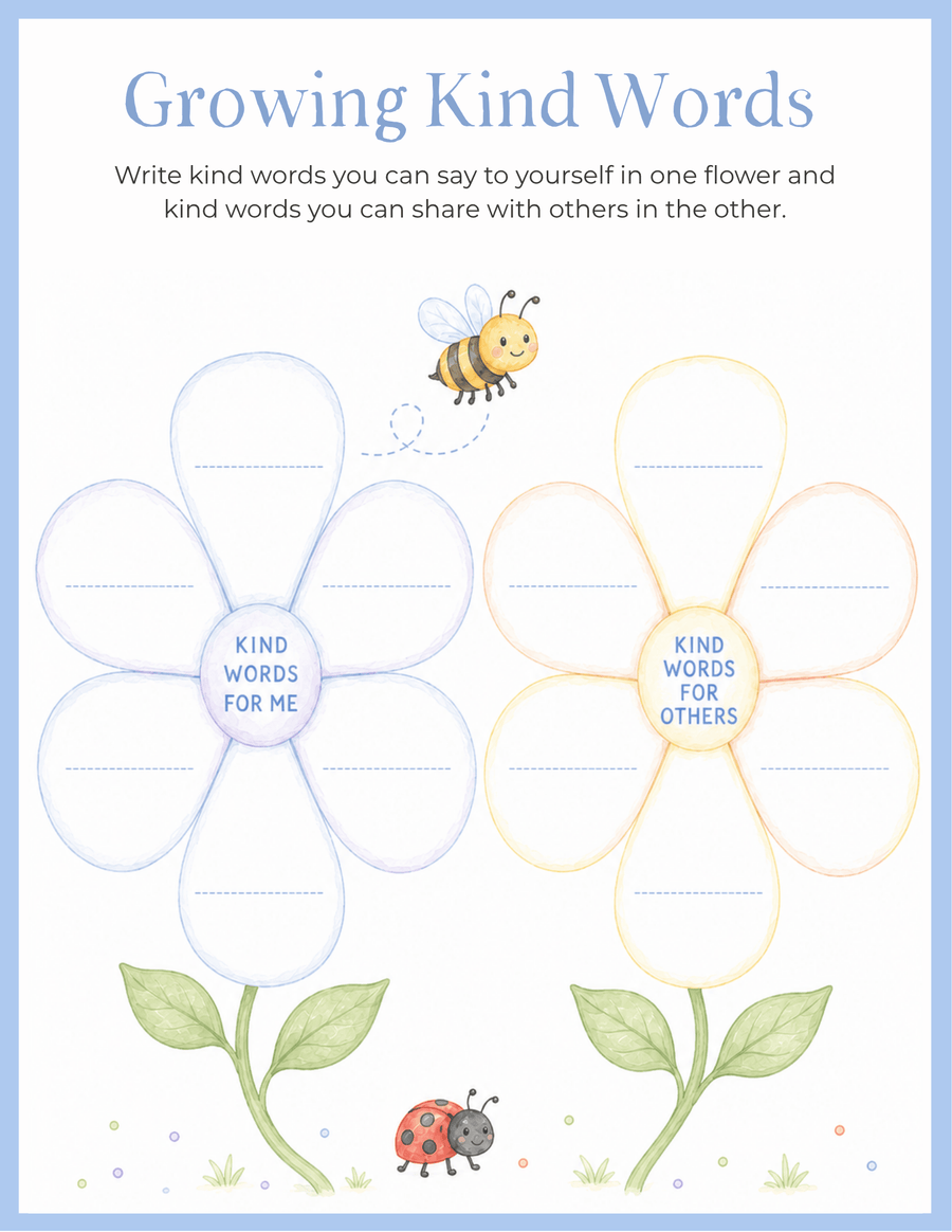 Mindful Growth printable activity