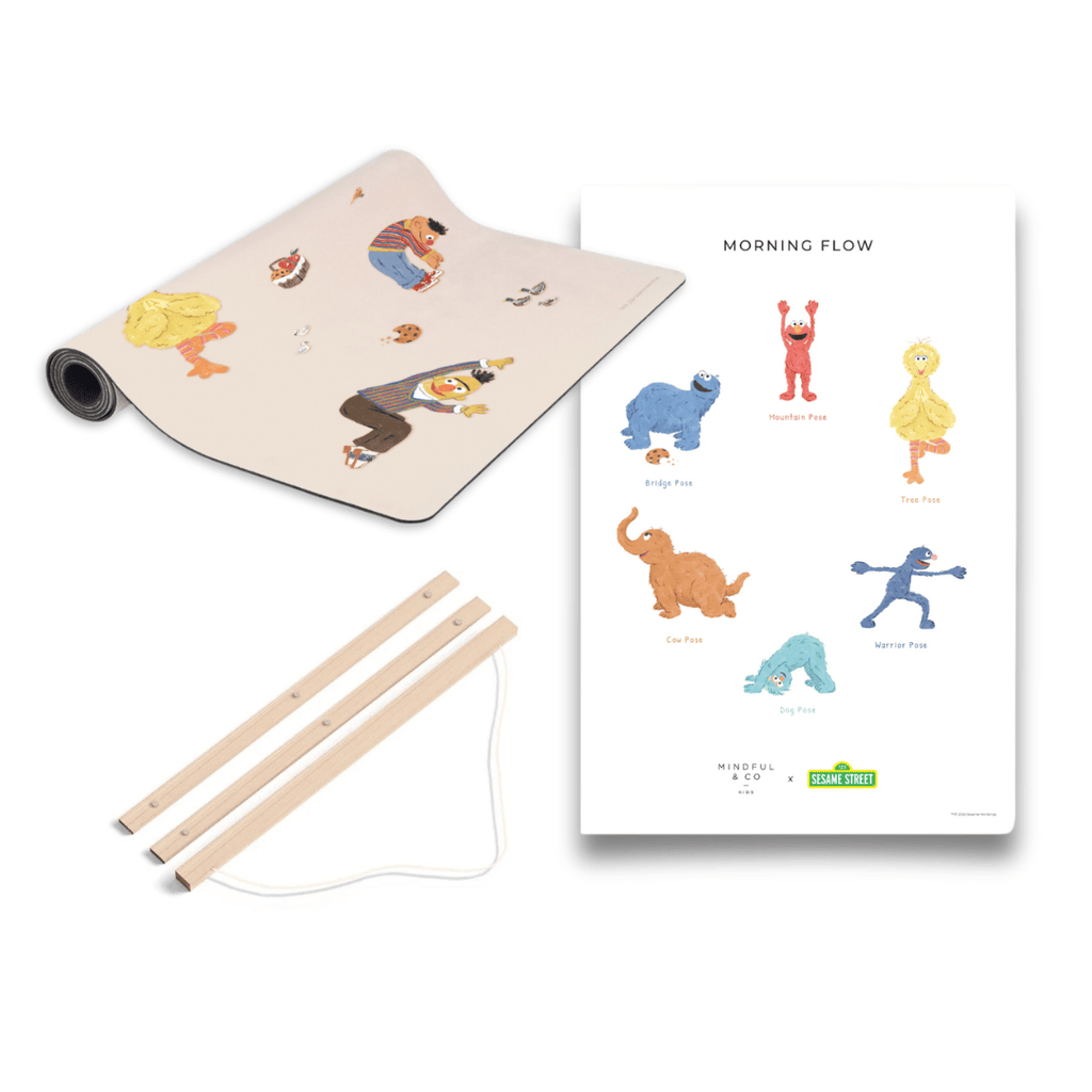 Sesame Street Yoga Bundle - Yoga Mat & Poses Print