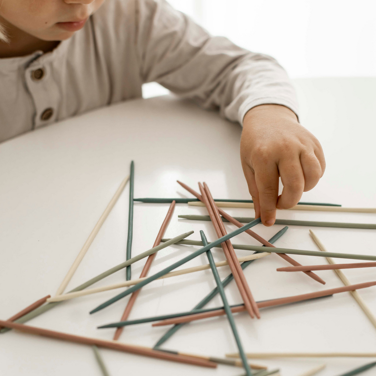 Pick-up Sticks with Pencils—Easy and Fun Back-to-School Game