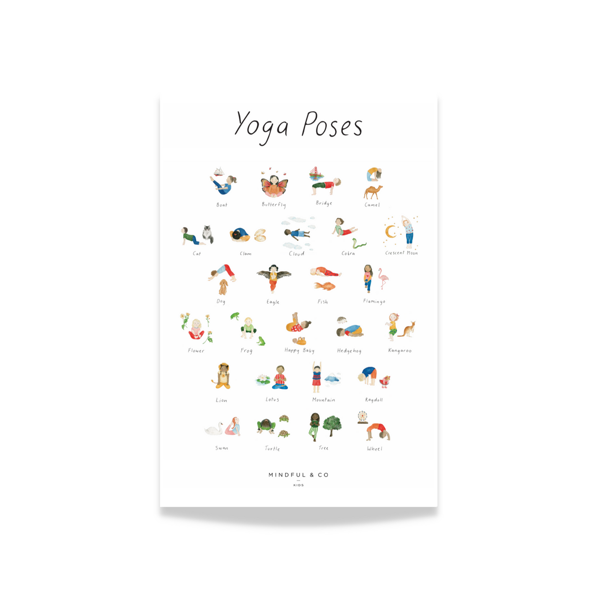 Yoga Positions Chart Printable Yoga Positions Chart Printable