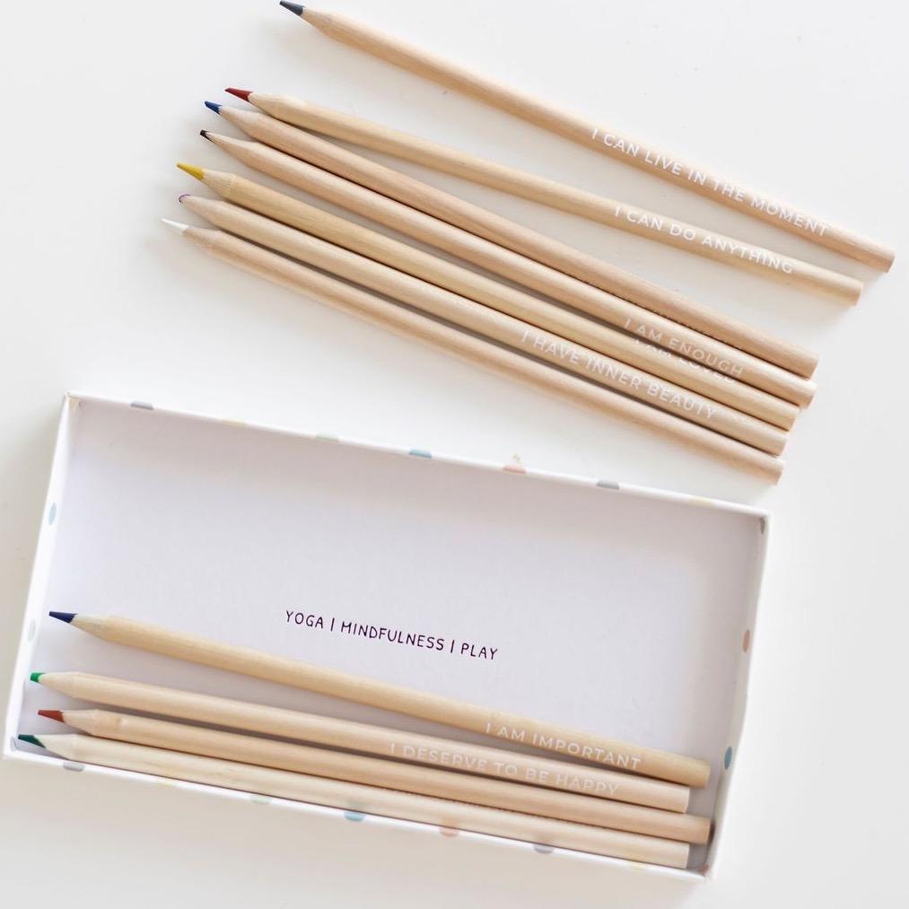 Affirmation Coloring Pencils - Mindful And Co Kids USA